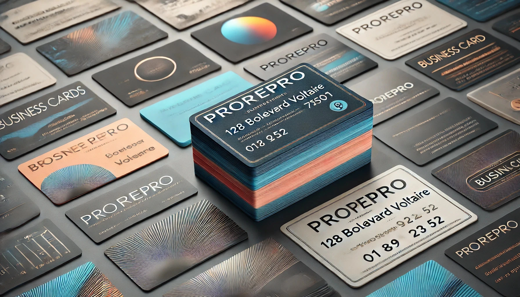Cartes de Visite Express Paris - Prêtes en 1h | Design Inclus ProRepro